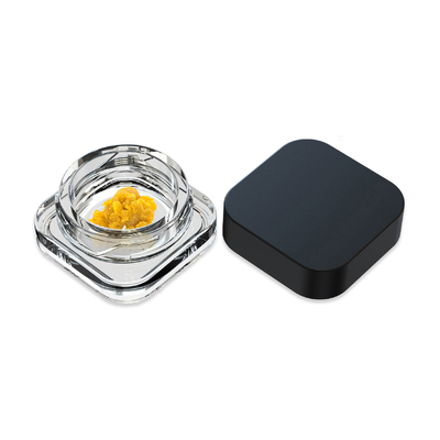I barattoli di vetro della limanda della piccola cera concentrano il commestibile del contenitore 5ml 7ml 10ml