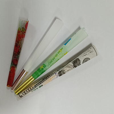 Brown bianco pre rotola la carta di riso del cono ha personalizzato le dimensioni 109mm 1gram