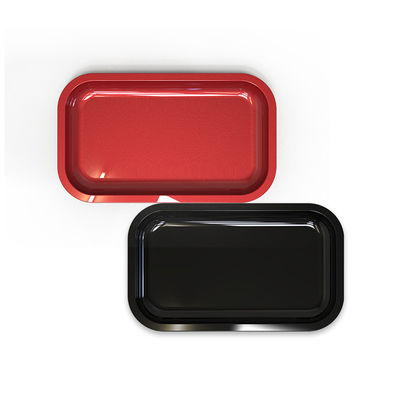 Vassoio 27X16mm del metallo del tabacco di Tin Plate Custom Rolling Tray per l'erba asciutta